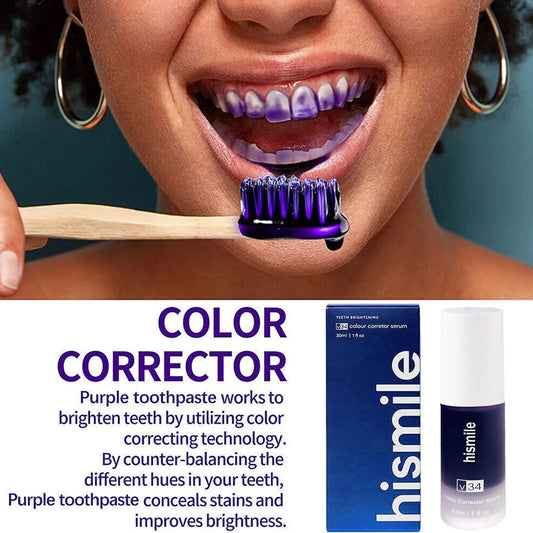 Purple Whitening Toothpaste – Color-Correcting for a Brighter Smile