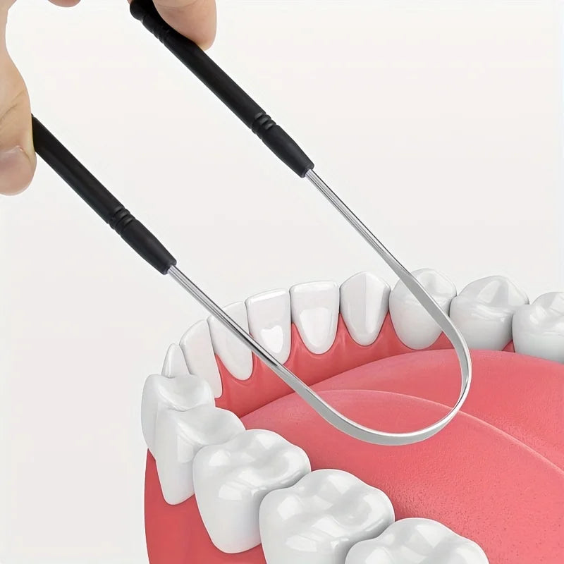 Stainless Steel Tongue Scraper – Fresh Breath & Better Oral Hygiene