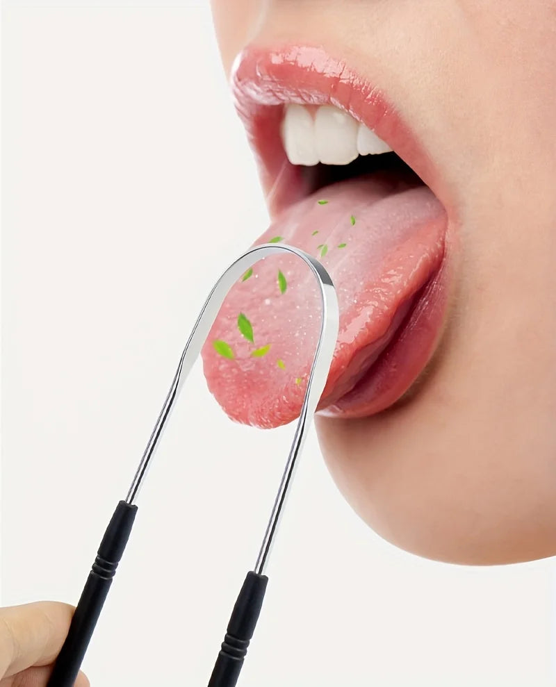 Stainless Steel Tongue Scraper – Fresh Breath & Better Oral Hygiene